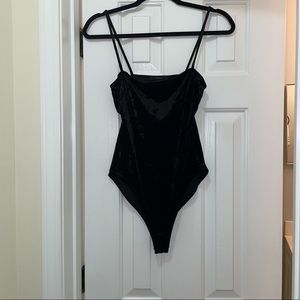 Black Velvet Bodysuit